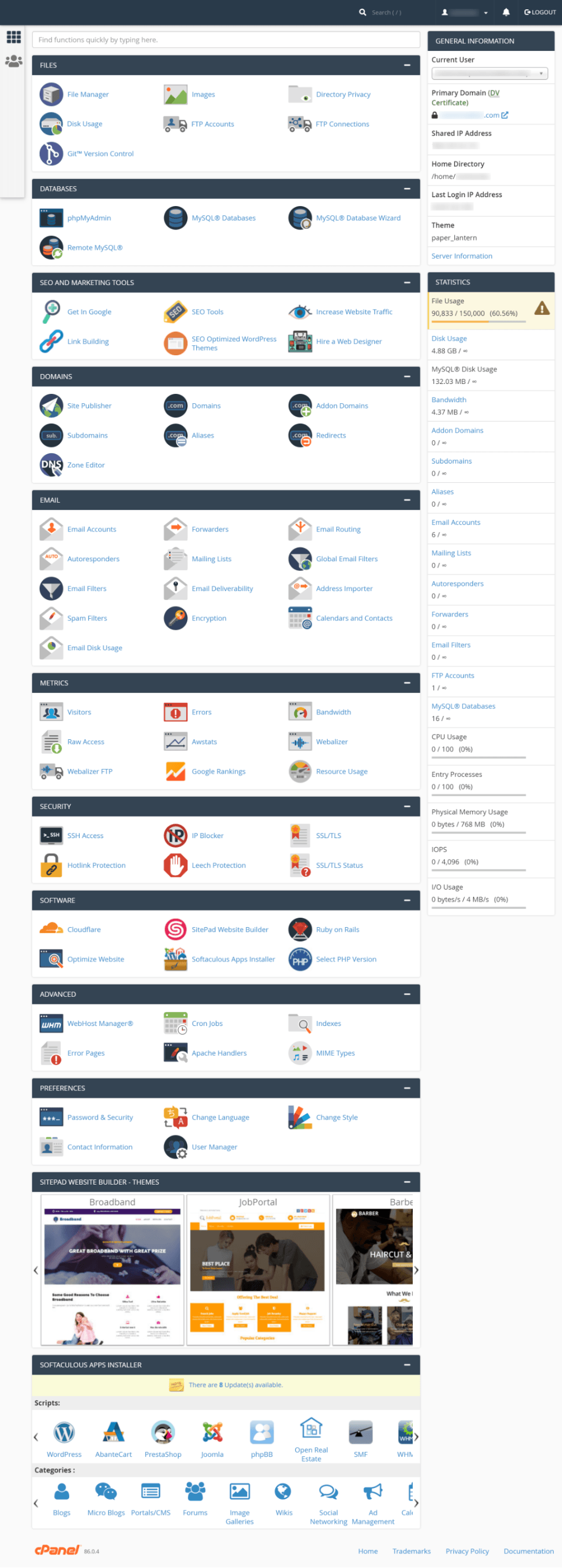 GreenGeeks Reseller Hosting cPanel