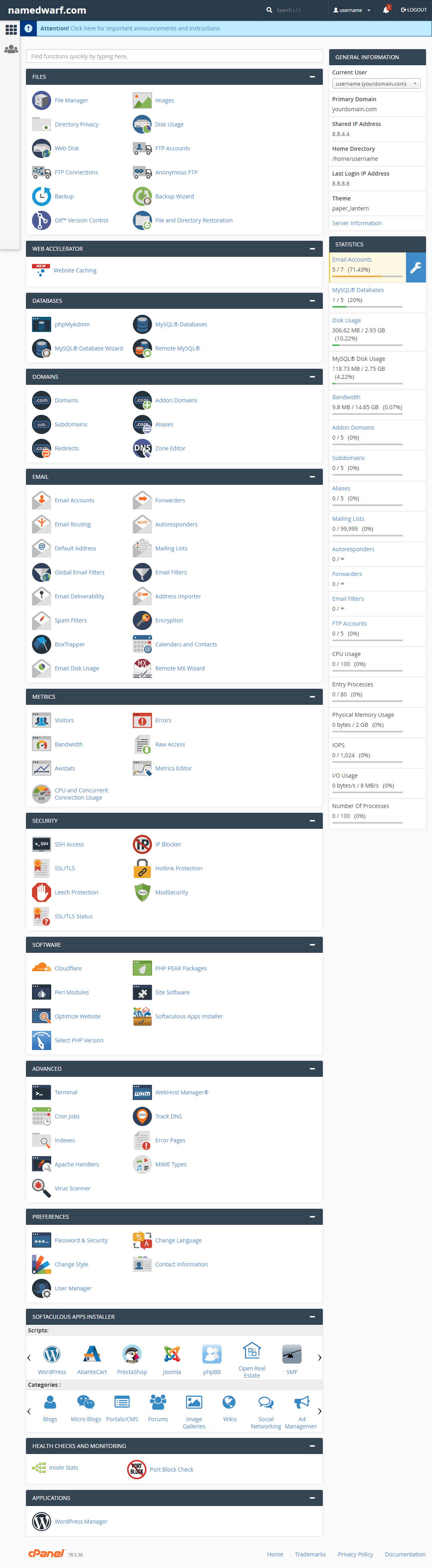 ResellerClub Reseller Hosting cPanel